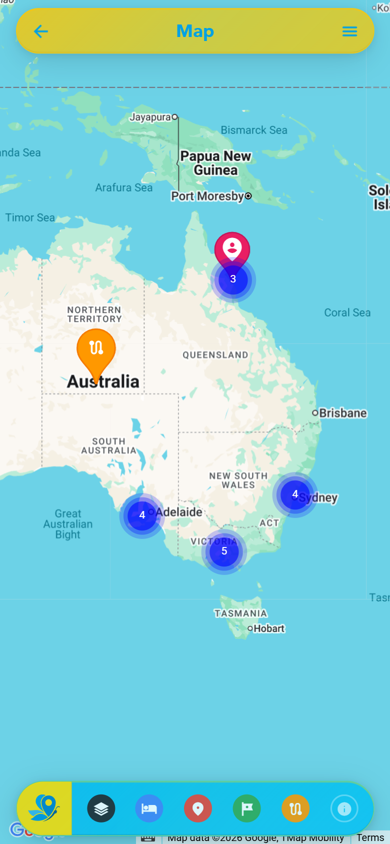 Interactive map